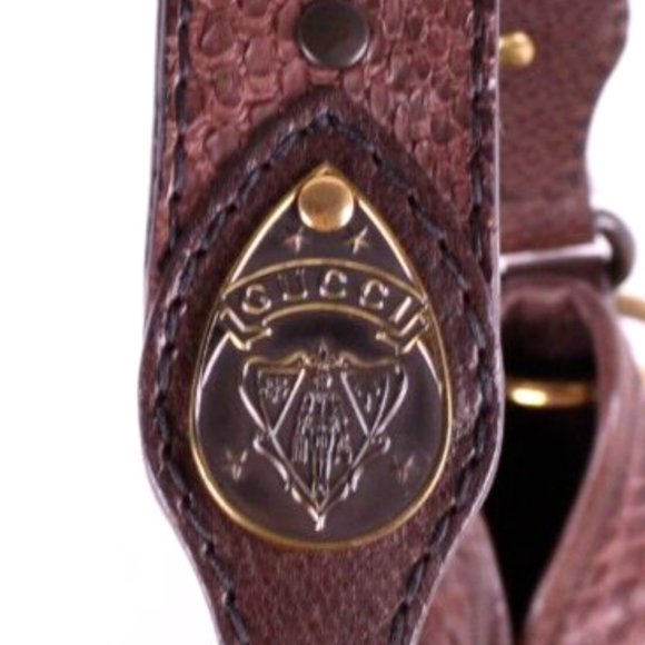 ***SOLD***EX-LARGE GUCCI BABOUSKA HOBO CROSSBODY (2 WAY) PYTHON LSTUDDED FRINGE - Picture 11 of 16